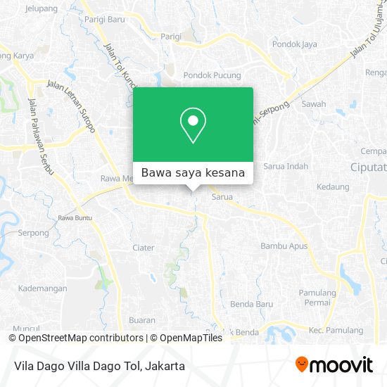 Peta Vila Dago Villa Dago Tol