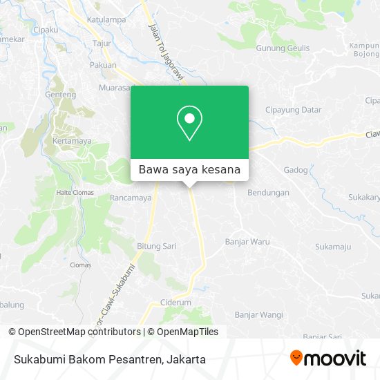 Peta Sukabumi Bakom Pesantren