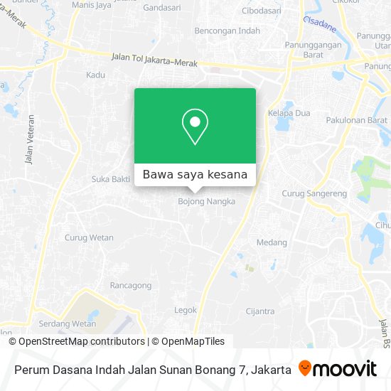 Peta Perum Dasana Indah Jalan Sunan Bonang 7