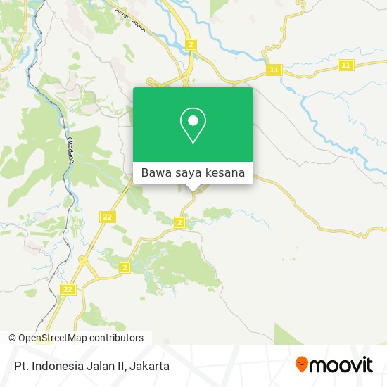 Peta Pt. Indonesia Jalan II
