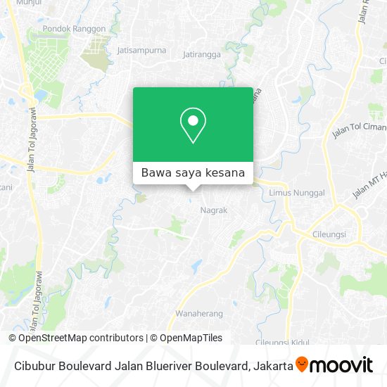 Peta Cibubur Boulevard Jalan Blueriver Boulevard