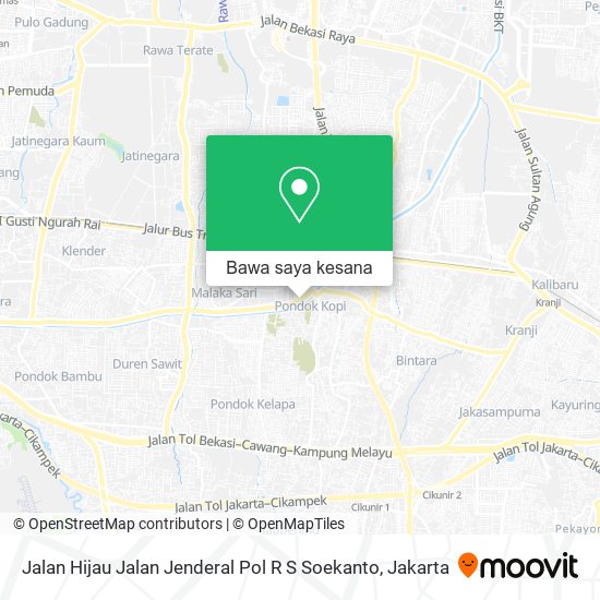 Peta Jalan Hijau Jalan Jenderal Pol R S Soekanto