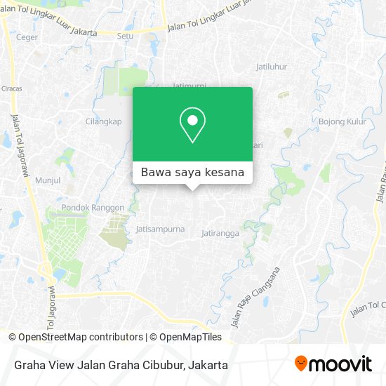 Peta Graha View Jalan Graha Cibubur