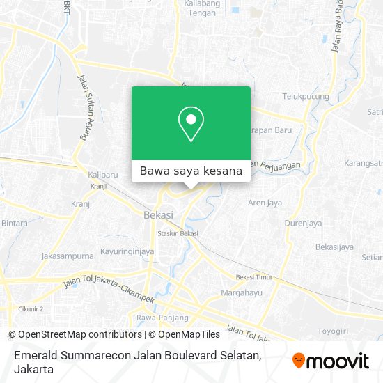 Peta Emerald Summarecon Jalan Boulevard Selatan