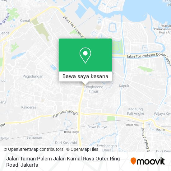 Peta Jalan Taman Palem Jalan Kamal Raya Outer Ring Road