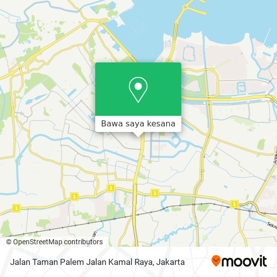 Peta Jalan Taman Palem Jalan Kamal Raya