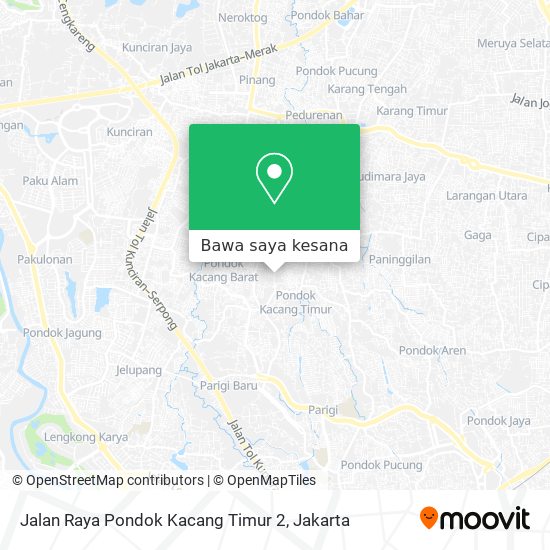 Peta Jalan Raya Pondok Kacang Timur 2