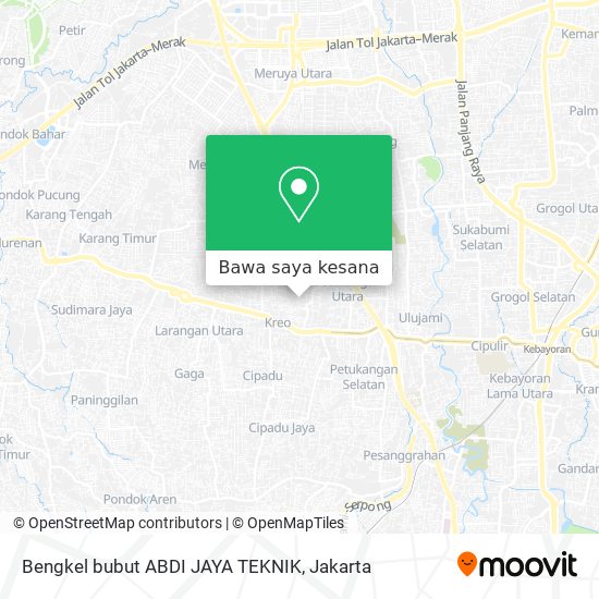 Peta Bengkel bubut ABDI JAYA TEKNIK