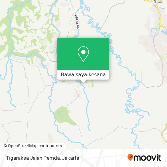 Peta Tigaraksa Jalan Pemda