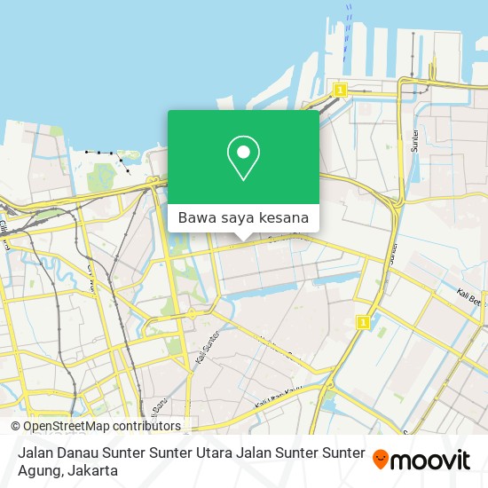 Peta Jalan Danau Sunter Sunter Utara Jalan Sunter Sunter Agung