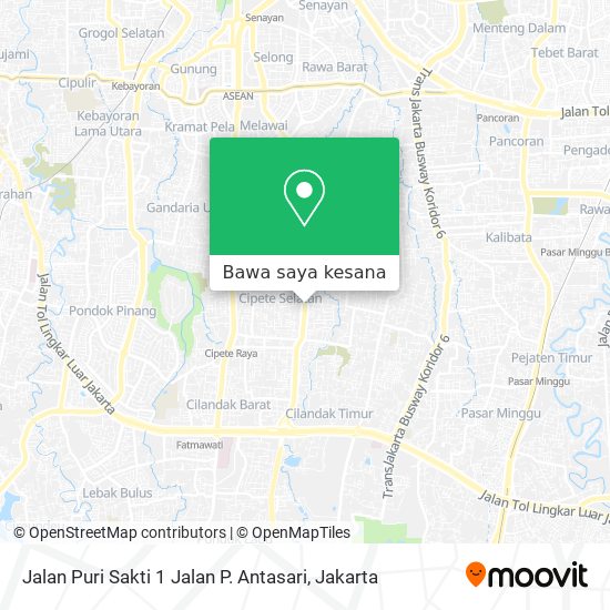 Peta Jalan Puri Sakti 1 Jalan P. Antasari