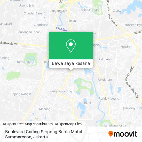 Peta Boulevard Gading Serpong Bursa Mobil Summarecon