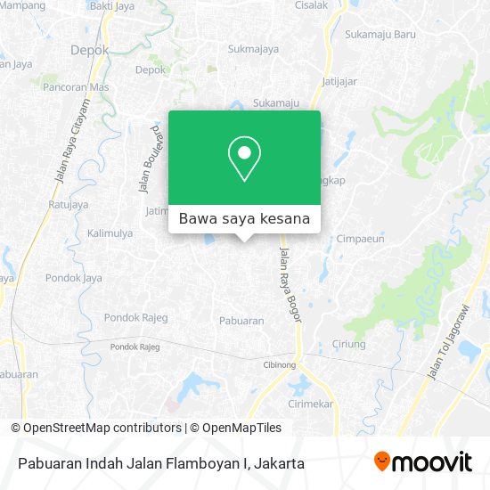 Peta Pabuaran Indah Jalan Flamboyan I