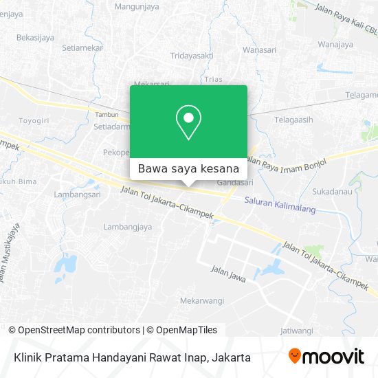 Peta Klinik Pratama Handayani Rawat Inap