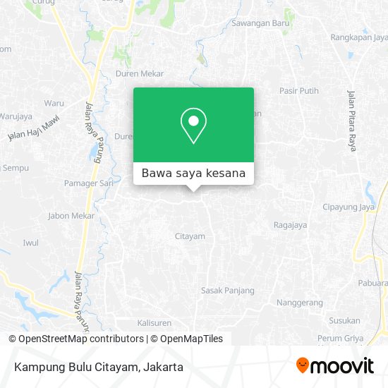 Peta Kampung Bulu Citayam