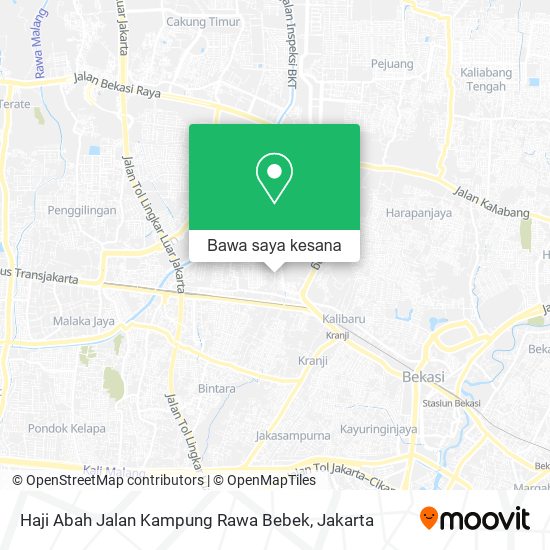 Peta Haji Abah Jalan Kampung Rawa Bebek