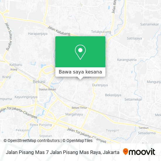 Peta Jalan Pisang Mas 7 Jalan Pisang Mas Raya