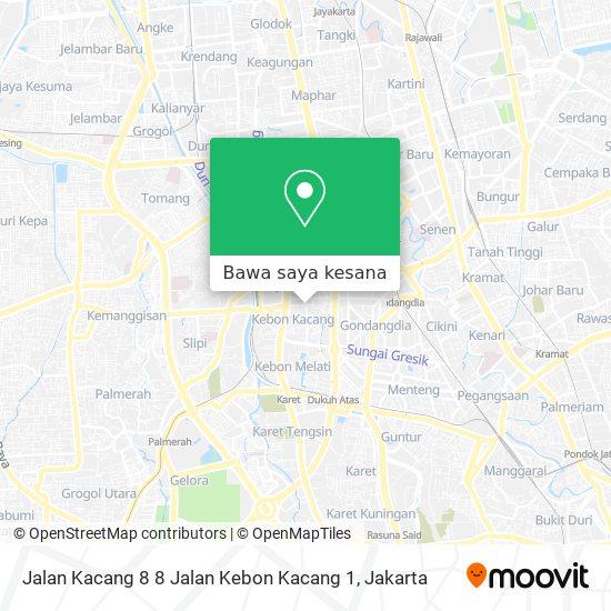 Peta Jalan Kacang 8 8 Jalan Kebon Kacang 1