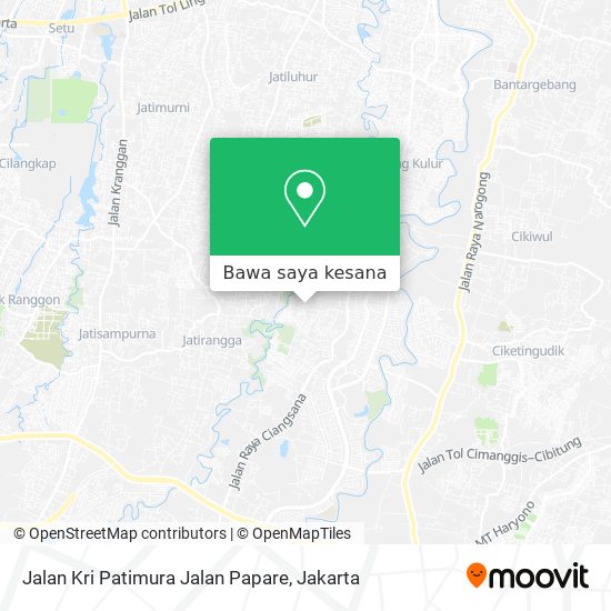 Peta Jalan Kri Patimura Jalan Papare