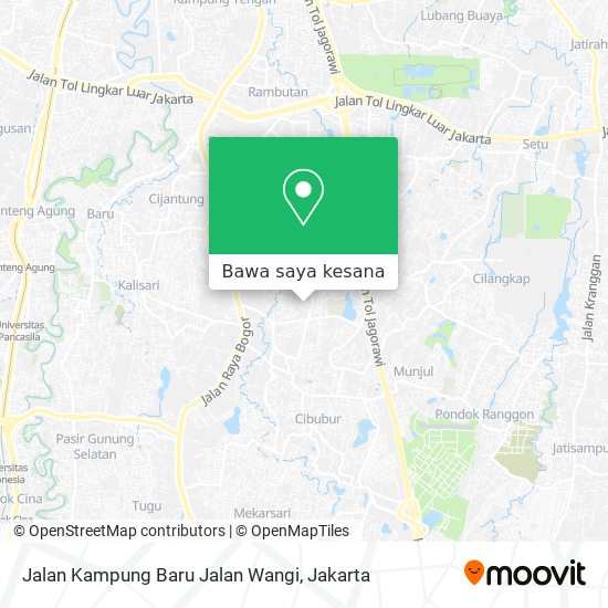 Peta Jalan Kampung Baru Jalan Wangi