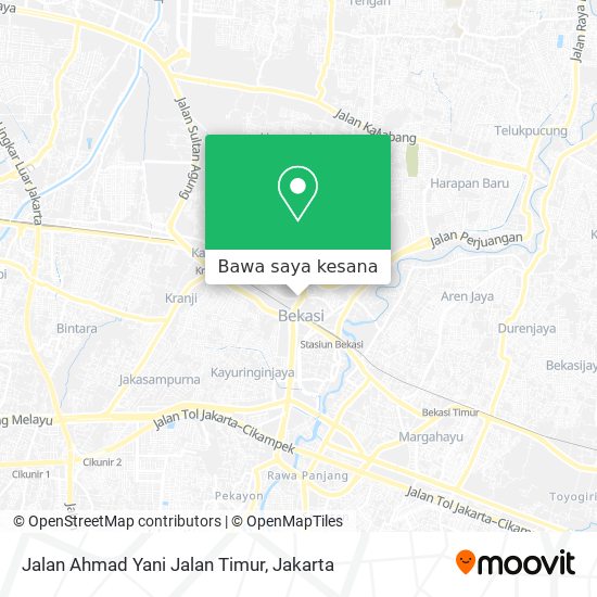 Peta Jalan Ahmad Yani Jalan Timur