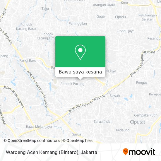 Peta Waroeng Aceh Kemang (Bintaro)