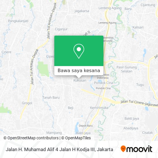 Peta Jalan H. Muhamad Alif 4 Jalan H Kodja III