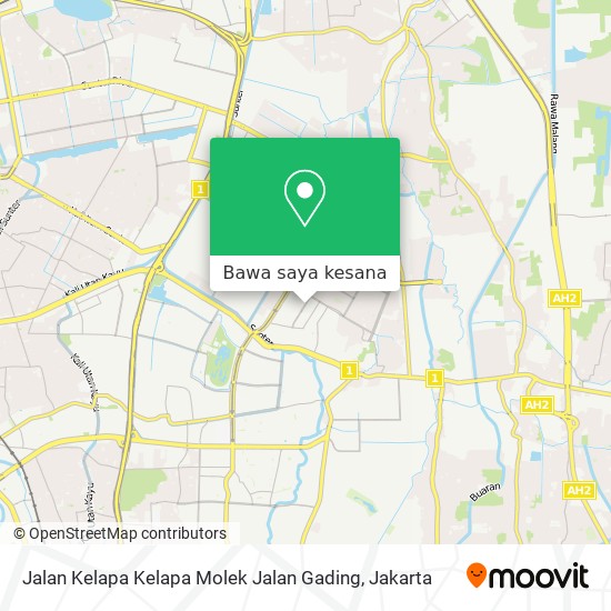 Peta Jalan Kelapa Kelapa Molek Jalan Gading