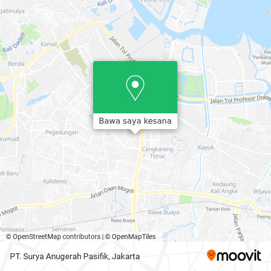Peta PT. Surya Anugerah Pasifik