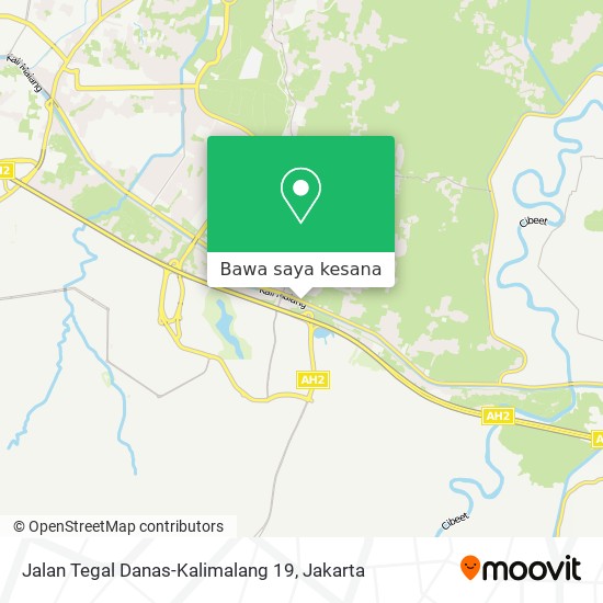 Peta Jalan Tegal Danas-Kalimalang 19