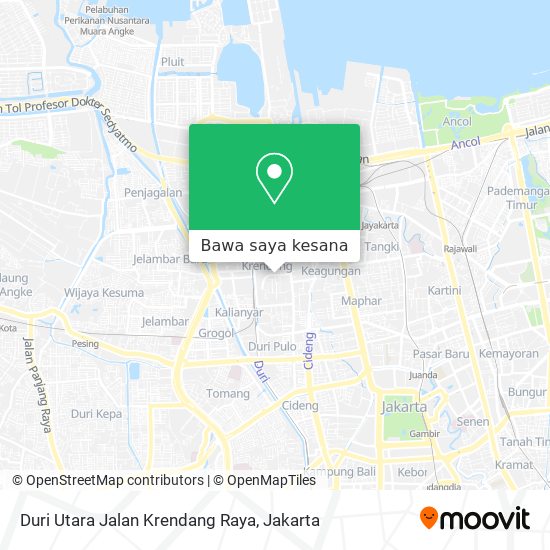 Peta Duri Utara Jalan Krendang Raya
