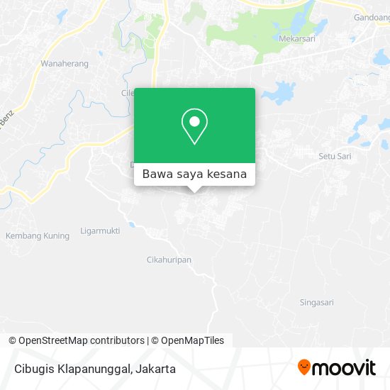 Peta Cibugis Klapanunggal