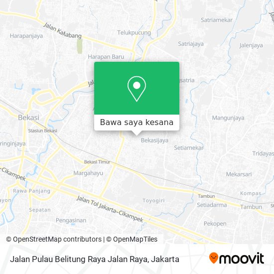 Peta Jalan Pulau Belitung Raya Jalan Raya