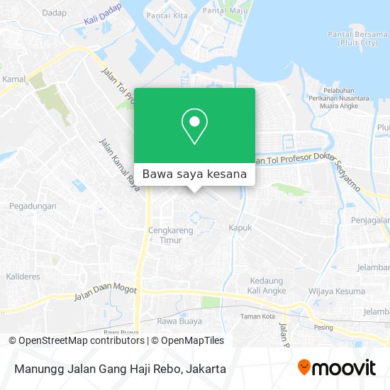 Peta Manungg Jalan Gang Haji Rebo