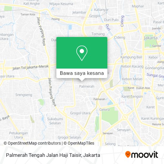 Peta Palmerah Tengah Jalan Haji Taisir