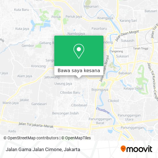 Peta Jalan Gama Jalan Cimone