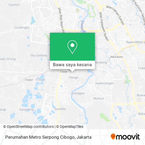 Peta Perumahan Metro Serpong Cibogo