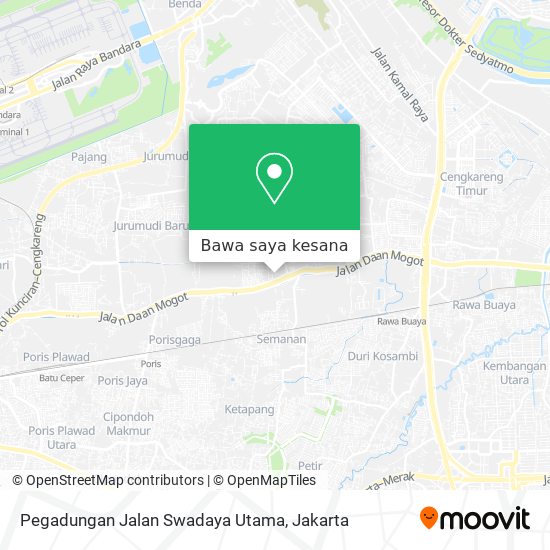 Peta Pegadungan Jalan Swadaya Utama