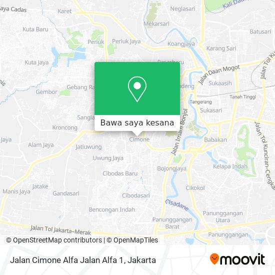 Peta Jalan Cimone Alfa Jalan Alfa 1