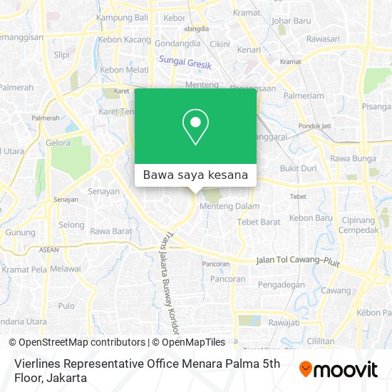 Peta Vierlines Representative Office Menara Palma 5th Floor