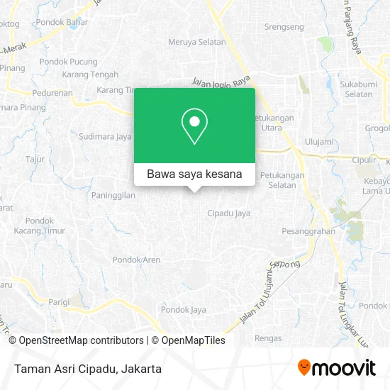 Peta Taman Asri Cipadu