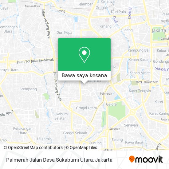 Peta Palmerah Jalan Desa Sukabumi Utara