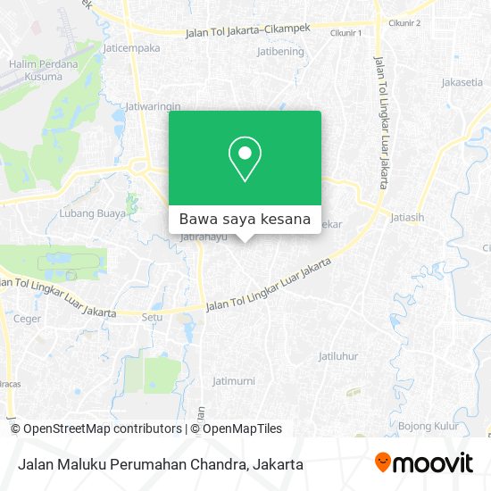 Peta Jalan Maluku Perumahan Chandra