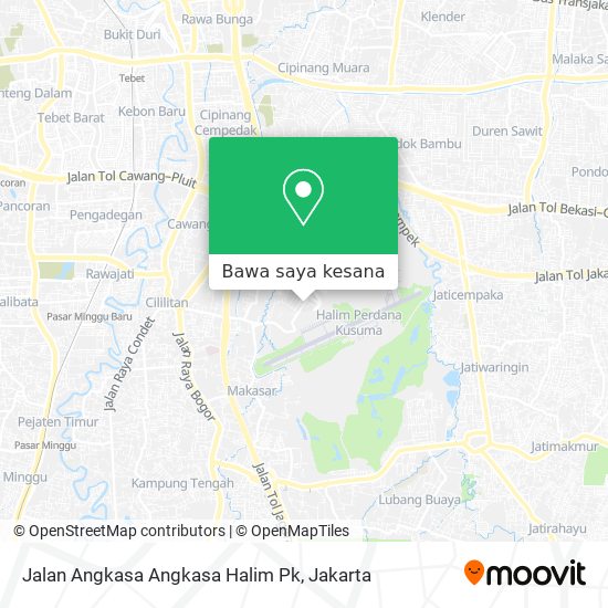 Peta Jalan Angkasa Angkasa Halim Pk