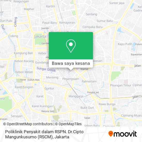 Peta Poliklinik Penyakit dalam RSPN. Dr.Cipto Mangunkusumo (RSCM)