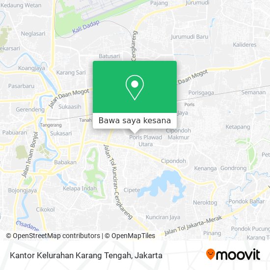 Peta Kantor Kelurahan Karang Tengah