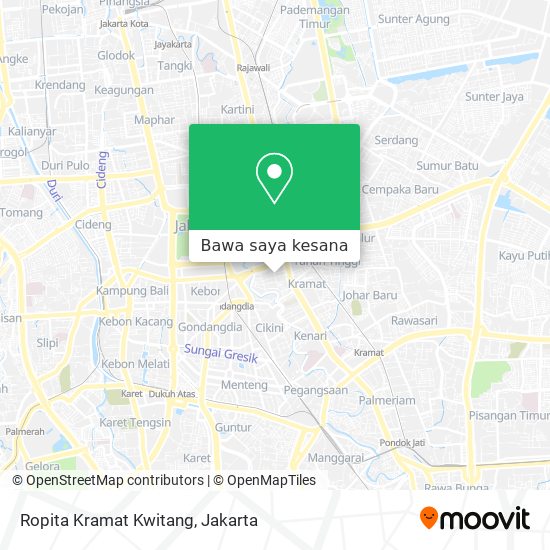 Peta Ropita Kramat Kwitang