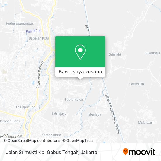 Peta Jalan Srimukti Kp. Gabus Tengah