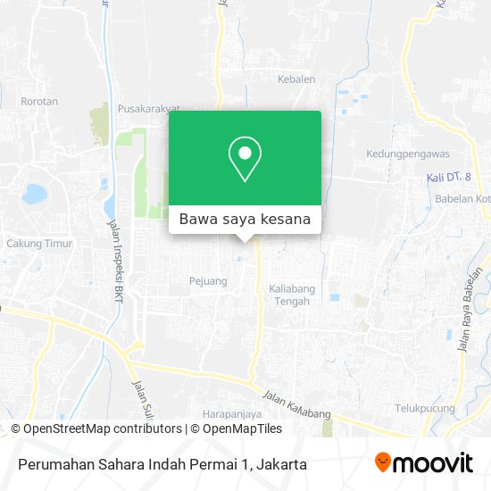 Peta Perumahan Sahara Indah Permai 1