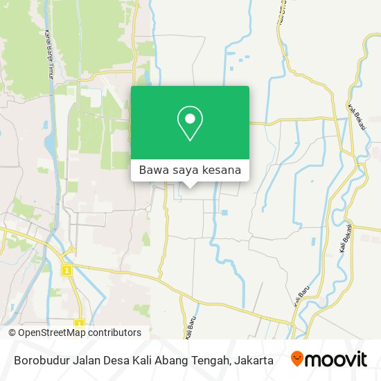 Peta Borobudur Jalan Desa Kali Abang Tengah